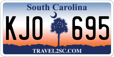 SC license plate KJO695