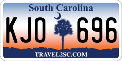 SC license plate KJO696