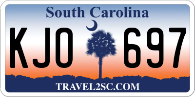 SC license plate KJO697