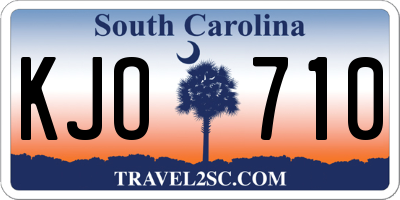 SC license plate KJO710