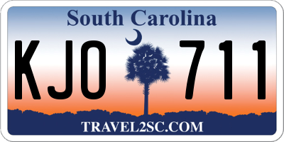 SC license plate KJO711