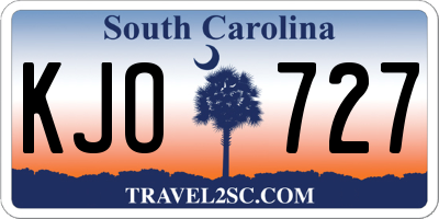 SC license plate KJO727