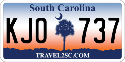 SC license plate KJO737