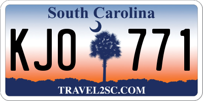 SC license plate KJO771