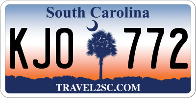 SC license plate KJO772