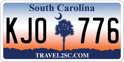 SC license plate KJO776