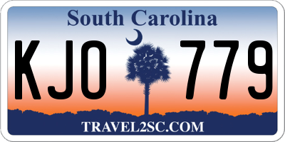 SC license plate KJO779
