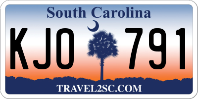SC license plate KJO791