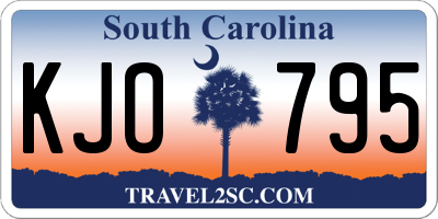 SC license plate KJO795