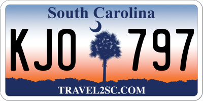 SC license plate KJO797