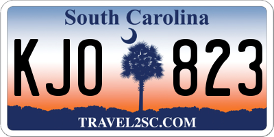 SC license plate KJO823