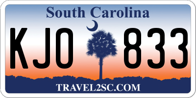 SC license plate KJO833