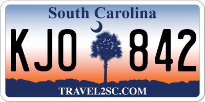 SC license plate KJO842
