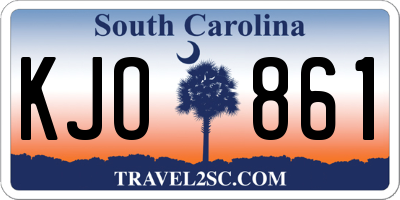 SC license plate KJO861