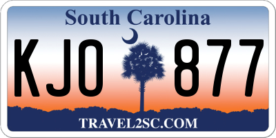SC license plate KJO877