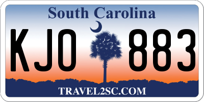 SC license plate KJO883