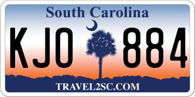 SC license plate KJO884