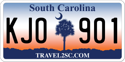 SC license plate KJO901