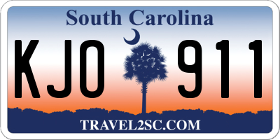 SC license plate KJO911