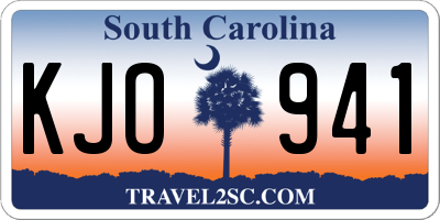 SC license plate KJO941