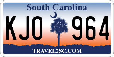 SC license plate KJO964