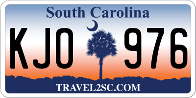 SC license plate KJO976
