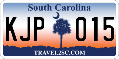 SC license plate KJP015