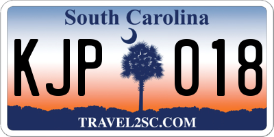 SC license plate KJP018