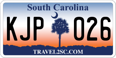 SC license plate KJP026