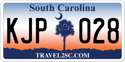 SC license plate KJP028
