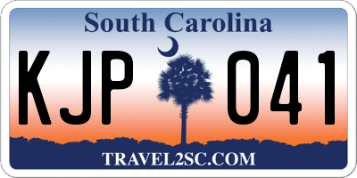 SC license plate KJP041