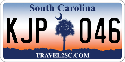 SC license plate KJP046