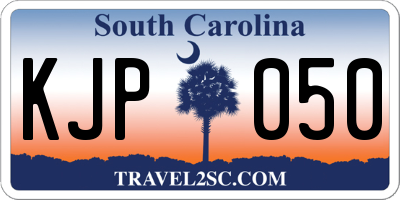 SC license plate KJP050