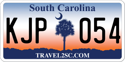 SC license plate KJP054