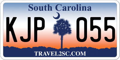 SC license plate KJP055