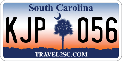 SC license plate KJP056