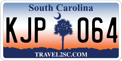 SC license plate KJP064