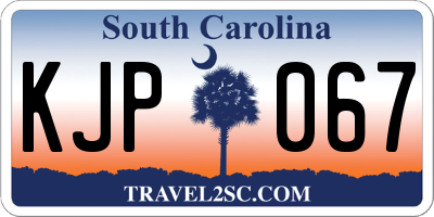 SC license plate KJP067