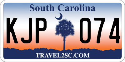 SC license plate KJP074