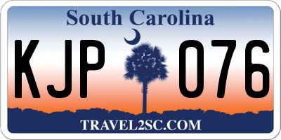 SC license plate KJP076