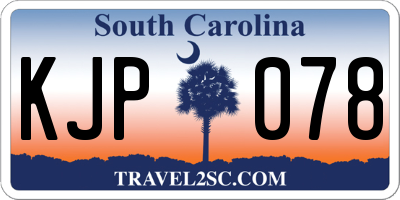 SC license plate KJP078