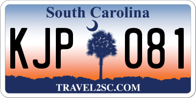 SC license plate KJP081