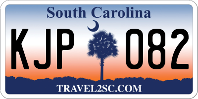 SC license plate KJP082