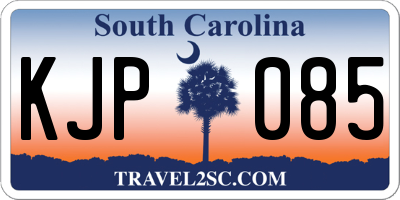 SC license plate KJP085