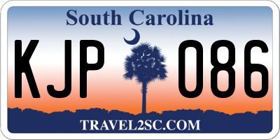 SC license plate KJP086