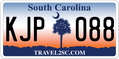 SC license plate KJP088