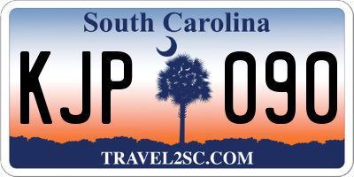 SC license plate KJP090
