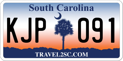 SC license plate KJP091