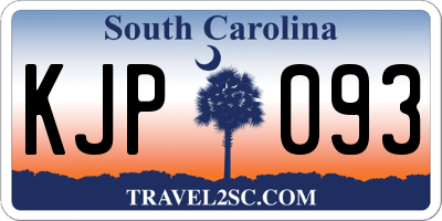 SC license plate KJP093