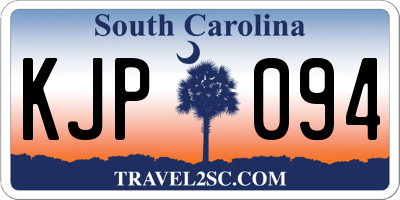 SC license plate KJP094